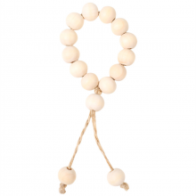 Wholesale Farmhouse Decor Napkin Rings Wood Bead Napkin Holders With Tassels Rustic Country Decor Table Decoration thumbnail-4