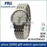 classical metal fashion watches with silvery plating stainless back men's wrist watch