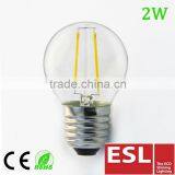 Hight Brightness E27 Led Bulb Lamps 2w Led Bulb Lights AC 230V Warm/cold White Led Filament Bulb