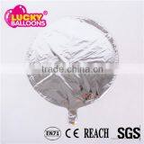 China Balloon Wholesaler EN71 Approved 18'' Round Silver Solid Foil Balloon thumbnail-2