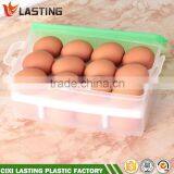 2 Layers Plastic Egg Storage Box Egg Tray Egg Storage Container thumbnail-2
