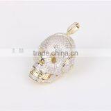 2016 Custom Hip Hop Jewelry Skull Pendant 925 Silver Sterling Charm Pendant thumbnail-3
