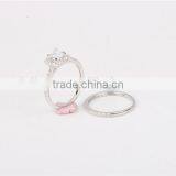 High Quality Fashion Lady's 14k Ring Set Wedding Jewelry AAAAA CZ thumbnail-5