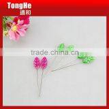 Decorative 55mm Colorful Leaf Shape Pearl Head Pin thumbnail-2