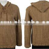 ALPACA WOOL HOODED SWEATER