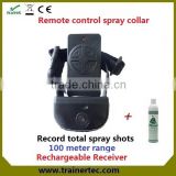 remote spray stop dog bark for rechargeable 3.7V Li-ion battery