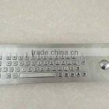 Novel Item Waterproof Metal Spanish Keyboard With Trackball