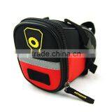 2015 latest design red color portable waterproof cell phone bag bicycle saddle bag for adults