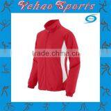 Red White Warm up Suits With Zipper thumbnail-1