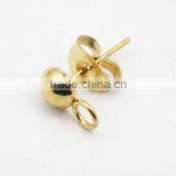 2016 Spring Autumn Fashion Jewelry Gold Stainless Steel Stud Earrings thumbnail-1