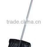 18" Plastic Snow Shovel With Steel Handle And D Grip