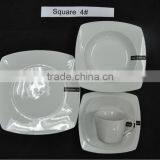 Square Shape(4#) Porcelain Dinner Plate/whiteware
