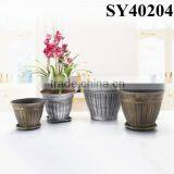 Round Plastic Custom Coloured Planter Pot thumbnail-6