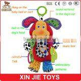Squeaky Soft Dog Toy for Baby Squeeze Musical Dog Hanging Plush Baby Toy thumbnail-1