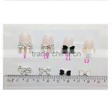 3D Nail Art DIY Decoration Black & White Color Bow Flower &Snowflake Pattern Nail Rhinestone Stickers For Manicure Tools thumbnail-6