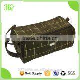 Waterproof Cosmetic Bag Pouch Tote Grid Toilet Bag With Handle thumbnail-2