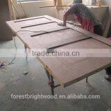 Unfinished Interior Room Modern Design Oak Veneered Wood Panel Door Design thumbnail-3