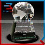 Personalized Crystal Earth Trophy for Environment Organization Awards