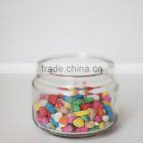 Glass Storage Jar With Stainless Steel Lid Strong Bottle Machine Made and Glass Lid thumbnail-1