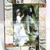 Hand Worked Ceramic Tiles ftd. Nature Inspired Designer Photo Frame - Photo 19 x 15 Cm. ( 15 x 10 Cm.)