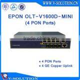 Mini Size EPON OLT 4PON GEPON OLT Fiber Optical Line Terminal for FTTH Solution