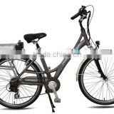 EN15194 bicicleta electrica with rear rack lithium battery for women in China