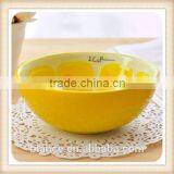 Large Ceramic Soup Bowl With Fruit Painting in Fruit Shape thumbnail-5