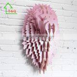 DIY Wooden Lion Trophy Animal Head 3D Wooden Animal Wall Decoration thumbnail-4
