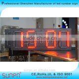 Dubai Outdoor Red LED TIME ,Date and Temp Display