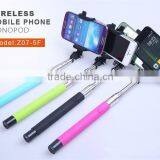 2015 Factory Supply Wireless Bluetooth Selfie Stick ZO7-5F