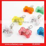 Factory Supplies OEM Logo Printed Reflective Advertising Mini Keychain With LED Light thumbnail-6