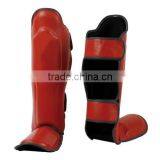 Shine Red Black Color MMA Shin and Instep Guards