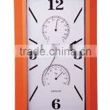 Square Clock Weather Station Wall Clock With Temperature YZ-3371B