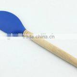 High Quality Silicone Kitchen Tools With Wooden Handle Set Of 5 thumbnail-3