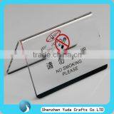 Acrylic UV Printing Service, Clear Acrylic Table Tent With Priting