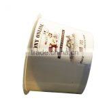 Environmental Protection Biodegradable Paper Ice Cream Cup With Dome Lids With Flexo Logo Printing Customizing