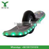 China wholesale smart self balancing one wheel hoverboard electric skateboard with led lights