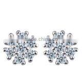 SCI148 snow shape earring silver