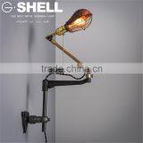 Designer Industial Bedroom Brass Antique Wall Lamp thumbnail-3