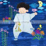100% Cotton Anti Kicking Infant Child Foot Sleeping Bag Long Sleeve Without Filling Blue Style thumbnail-2