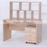 NOAHSION High Quality Computer Table With Useful Bookcase And Drawers thumbnail-1