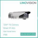 1.3 Megapixel Vari-focal Lens Bullet HD720P TVI Camera With 40m Smart IR