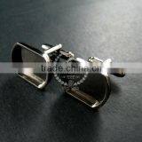 13x18mm Setting Size Steam Punk Watch Movement Gun Black DIY Base Tray French Cufflink Supplies Cuff Link Findings 1500031 thumbnail-3