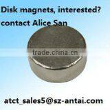 Strong Neodymium Disk Magnets for Clothing