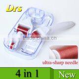 2015 Latest High Quality Professional Medical 4 in 1 Derma Roller Set for Hair Loss Treatment