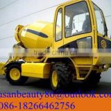 3m3 self loading mobile concrete mixer with front end loader
