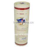 Round Wine Tin Box With Screw Lid thumbnail-1