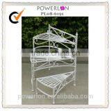 POWERLON Vintage Metal 3-tier Planter Stand Flower Folding Outdoor Decoration Furniture thumbnail-4