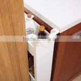 Gap Storage Slim Slide Out Storage Tower Rack Shelf With Wheels 3 to 5 Tier thumbnail-3