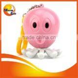 Custom Logo Printed Pink 3D Octopus Tape Measure Keychain thumbnail-1